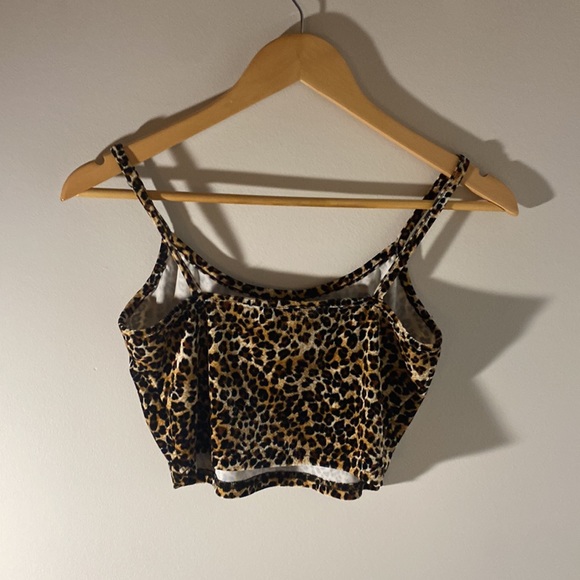 Shein Leopard Print Crop Top - Picture 4 of 4
